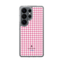 スリムプロテクションケース［ Houndstooth Pattern Pink with LANVIN en Bleu logo- ランバン 千鳥格子柄 ピンク ］