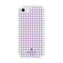 スリムプロテクションケース［ Houndstooth Pattern Purple -with LANVIN en Bleu logo ランバン 千鳥格子柄 パープル ］