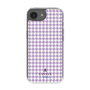 スリムプロテクションケース［ Houndstooth Pattern Purple -with LANVIN en Bleu logo ランバン 千鳥格子柄 パープル ］