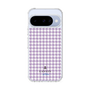 スリムプロテクションケース［ Houndstooth Pattern Purple -with LANVIN en Bleu logo ランバン 千鳥格子柄 パープル ］