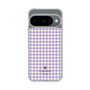 スリムプロテクションケース［ Houndstooth Pattern Purple -with LANVIN en Bleu logo ランバン 千鳥格子柄 パープル ］