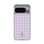 スリムプロテクションケース［ Houndstooth Pattern Purple -with LANVIN en Bleu logo ランバン 千鳥格子柄 パープル ］