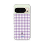 スリムプロテクションケース［ Houndstooth Pattern Purple -with LANVIN en Bleu logo ランバン 千鳥格子柄 パープル ］