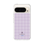 スリムプロテクションケース［ Houndstooth Pattern Purple -with LANVIN en Bleu logo ランバン 千鳥格子柄 パープル ］