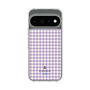 スリムプロテクションケース［ Houndstooth Pattern Purple -with LANVIN en Bleu logo ランバン 千鳥格子柄 パープル ］