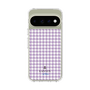 スリムプロテクションケース［ Houndstooth Pattern Purple -with LANVIN en Bleu logo ランバン 千鳥格子柄 パープル ］