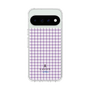 スリムプロテクションケース［ Houndstooth Pattern Purple -with LANVIN en Bleu logo ランバン 千鳥格子柄 パープル ］