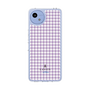 スリムプロテクションケース［ Houndstooth Pattern Purple -with LANVIN en Bleu logo ランバン 千鳥格子柄 パープル ］