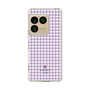 スリムプロテクションケース［ Houndstooth Pattern Purple -with LANVIN en Bleu logo ランバン 千鳥格子柄 パープル ］