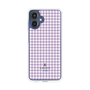 スリムプロテクションケース［ Houndstooth Pattern Purple -with LANVIN en Bleu logo ランバン 千鳥格子柄 パープル ］