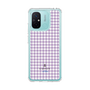 スリムプロテクションケース［ Houndstooth Pattern Purple -with LANVIN en Bleu logo ランバン 千鳥格子柄 パープル ］
