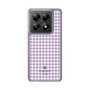 スリムプロテクションケース［ Houndstooth Pattern Purple -with LANVIN en Bleu logo ランバン 千鳥格子柄 パープル ］