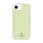 スリムプロテクションケース［ Houndstooth Pattern Green with LANVIN en Bleu logo- ランバン 千鳥格子柄 グリーン ］