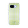 スリムプロテクションケース［ Houndstooth Pattern Green with LANVIN en Bleu logo- ランバン 千鳥格子柄 グリーン ］