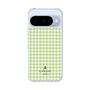 スリムプロテクションケース［ Houndstooth Pattern Green with LANVIN en Bleu logo- ランバン 千鳥格子柄 グリーン ］