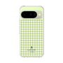 スリムプロテクションケース［ Houndstooth Pattern Green with LANVIN en Bleu logo- ランバン 千鳥格子柄 グリーン ］