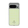 スリムプロテクションケース［ Houndstooth Pattern Green with LANVIN en Bleu logo- ランバン 千鳥格子柄 グリーン ］