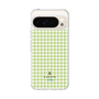 スリムプロテクションケース［ Houndstooth Pattern Green with LANVIN en Bleu logo- ランバン 千鳥格子柄 グリーン ］