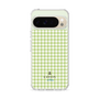 スリムプロテクションケース［ Houndstooth Pattern Green with LANVIN en Bleu logo- ランバン 千鳥格子柄 グリーン ］