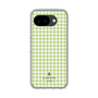スリムプロテクションケース［ Houndstooth Pattern Green with LANVIN en Bleu logo- ランバン 千鳥格子柄 グリーン ］
