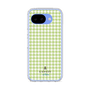 スリムプロテクションケース［ Houndstooth Pattern Green with LANVIN en Bleu logo- ランバン 千鳥格子柄 グリーン ］