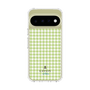 スリムプロテクションケース［ Houndstooth Pattern Green with LANVIN en Bleu logo- ランバン 千鳥格子柄 グリーン ］