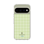 スリムプロテクションケース［ Houndstooth Pattern Green with LANVIN en Bleu logo- ランバン 千鳥格子柄 グリーン ］