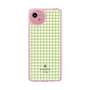 スリムプロテクションケース［ Houndstooth Pattern Green with LANVIN en Bleu logo- ランバン 千鳥格子柄 グリーン ］