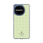 スリムプロテクションケース［ Houndstooth Pattern Green with LANVIN en Bleu logo- ランバン 千鳥格子柄 グリーン ］