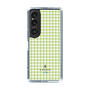 スリムプロテクションケース［ Houndstooth Pattern Green with LANVIN en Bleu logo- ランバン 千鳥格子柄 グリーン ］