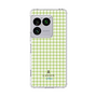 スリムプロテクションケース［ Houndstooth Pattern Green with LANVIN en Bleu logo- ランバン 千鳥格子柄 グリーン ］