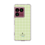 スリムプロテクションケース［ Houndstooth Pattern Green with LANVIN en Bleu logo- ランバン 千鳥格子柄 グリーン ］