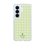 スリムプロテクションケース［ Houndstooth Pattern Green with LANVIN en Bleu logo- ランバン 千鳥格子柄 グリーン ］