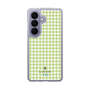 スリムプロテクションケース［ Houndstooth Pattern Green with LANVIN en Bleu logo- ランバン 千鳥格子柄 グリーン ］