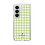 スリムプロテクションケース［ Houndstooth Pattern Green with LANVIN en Bleu logo- ランバン 千鳥格子柄 グリーン ］
