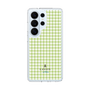 スリムプロテクションケース［ Houndstooth Pattern Green with LANVIN en Bleu logo- ランバン 千鳥格子柄 グリーン ］