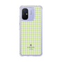 スリムプロテクションケース［ Houndstooth Pattern Green with LANVIN en Bleu logo- ランバン 千鳥格子柄 グリーン ］
