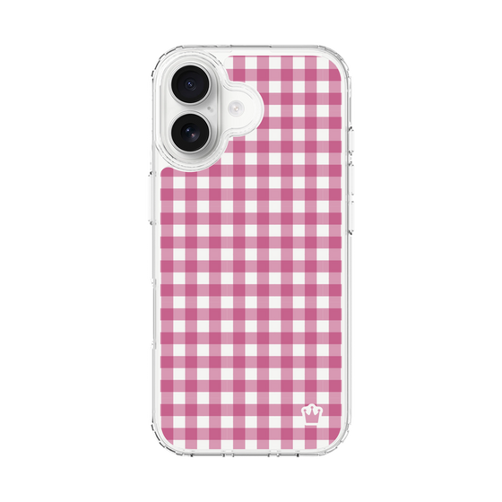 スリムプロテクションケース［ Checkered Pink - ギンガムチェック ピンク ］