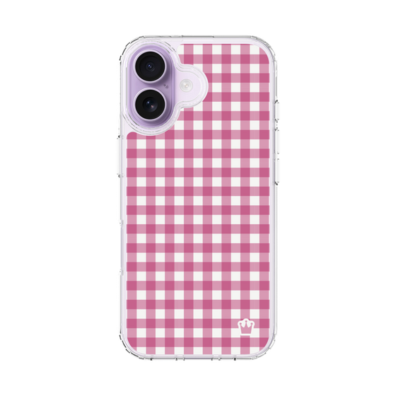 スリムプロテクションケース［ Checkered Pink - ギンガムチェック ピンク ］
