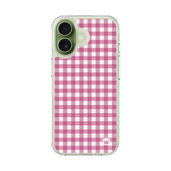 スリムプロテクションケース［ Checkered Pink - ギンガムチェック ピンク ］