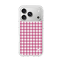 スリムプロテクションケース［ Checkered Pink - ギンガムチェック ピンク ］