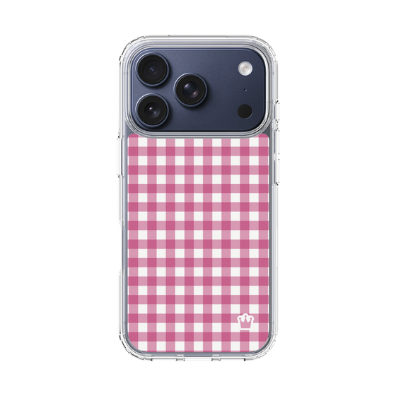 スリムプロテクションケース［ Checkered Pink - ギンガムチェック ピンク ］