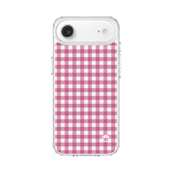 スリムプロテクションケース［ Checkered Pink - ギンガムチェック ピンク ］