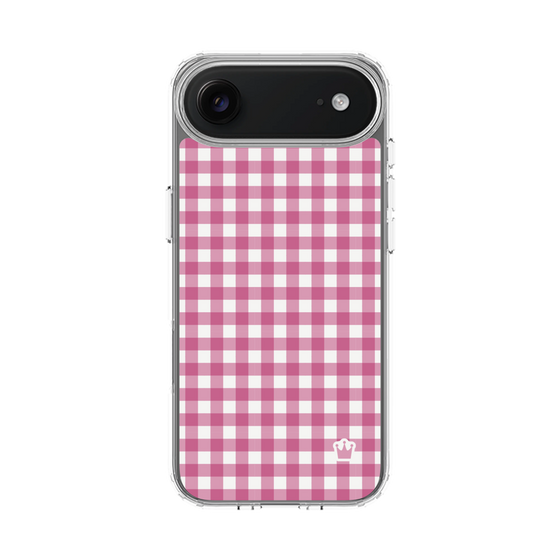 スリムプロテクションケース［ Checkered Pink - ギンガムチェック ピンク ］