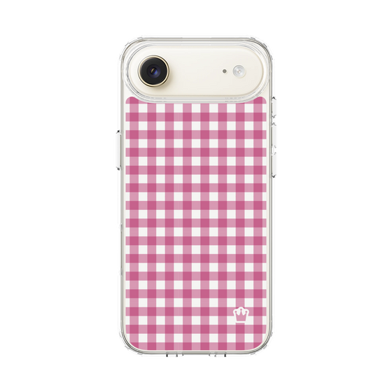 スリムプロテクションケース［ Checkered Pink - ギンガムチェック ピンク ］