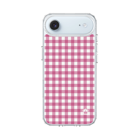 スリムプロテクションケース［ Checkered Pink - ギンガムチェック ピンク ］