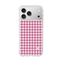 スリムプロテクションケース［ Checkered Pink - ギンガムチェック ピンク ］