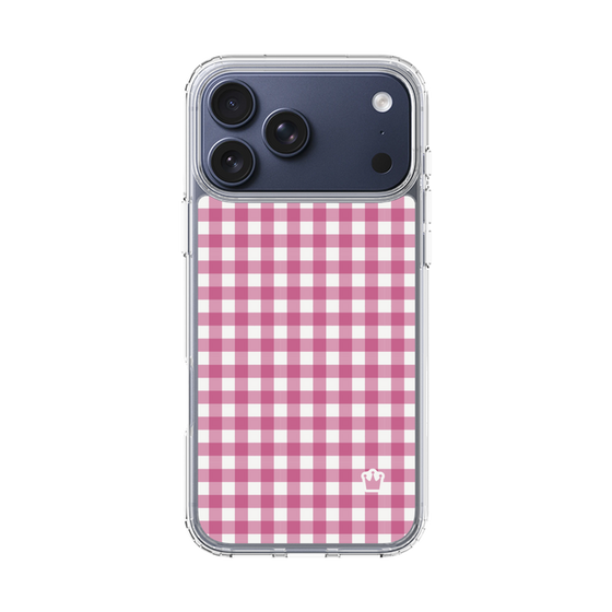 スリムプロテクションケース［ Checkered Pink - ギンガムチェック ピンク ］