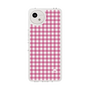 スリムプロテクションケース［ Checkered Pink - ギンガムチェック ピンク ］