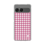 スリムプロテクションケース［ Checkered Pink - ギンガムチェック ピンク ］